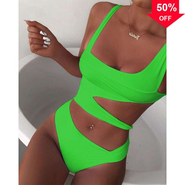 Bikinis sexy des créateurs de demandes de haute qualité 2024 Nouvelles Fashion Bikini Bikini Swimwear White One Piece Swimsuit coupé Swimwwear Push Up Bathing Truls