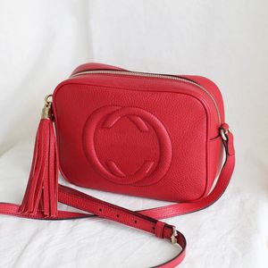 Luxurys para mujer Marmont Shoulder Designer Bag Camera de borla SoHO Sobre de disco Sobre bolso Cadena de cuero bolso de moda Bolsas de cuerpo Messenger Messenger Messen