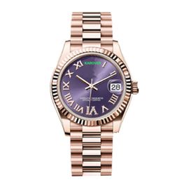 Montre femme de haute qualité montres automatiques mécaniques 31mm montres-bracelets lentille en verre saphir bracelet en acier inoxydable montre petite amie avec boîte montre étanche