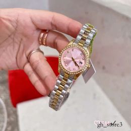 Hoogwaardige dames horloge Designer Watch 28 mm date dames diamantontwerper gouden horloge Just Christmas Mother's Day Gift Watches Sapphire Montre de Luxe R3 499