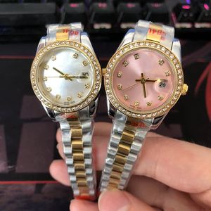 Watch Designer Watch Watch de haute qualité 28 mm DATE Femmes Diamond Designer Gold Watch Just Christmas Mother's Day Gifts Sapphire Montre de Luxe R11