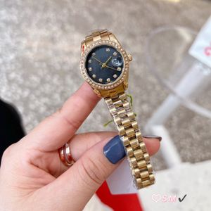 Hoogwaardige dames horloge Designer Watch 28 mm date dames diamant ontwerper gouden horloge Just Christmas Mother's Day Gift Watches Sapphire 8410