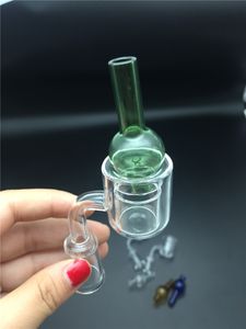 HAUTE QUALITÉ XXL Double Paroi Quartz Banger Thermique Nail Carb Cap avec 10mm 14mm Quartz Clous Sans Dôme Verre Perle Boule Caps pour Conduites d'eau