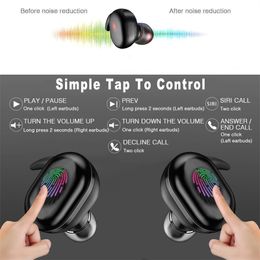 Haute qualité Y30 TWS sans fil Bluetooth 5.0 écouteurs antibruit casque HiFi 3D stéréo son musique écouteurs intra-auriculaires pour Android IOS avec boîte de vente au détail Dropshipping