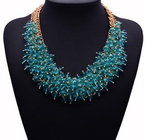 Collier de mode Z de haute qualité XG134 Colliers de ballon à collier pendentifs Chunky Crystal Statement Collier Bijoux pour femmes2408044