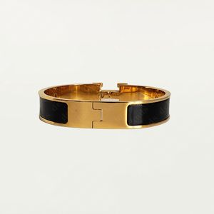 Bracelet en acier inoxydable classique de haute qualité 18k bracelet en or bracelet de luxe bracelet en émail hommes femmes