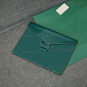 Hommes de mode de haute qualité Femmes Clutch Sac Classic Document Sacs Pouche Couvre-noeuds Couvré Caoted Toine avec couverture de pochette de réception en cuir véritable sac à main