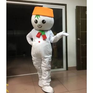 Traje de mascota de muñeco de nieve de alta calidad Halloween Navidad Fiesta de lujo Personaje de dibujos animados Traje Adulto Mujeres Hombres Vestido Carnaval Unisex Adultos