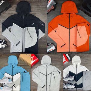 Hoogwaardige mannen DIY Hoodies Sweatshirts1 Sportset Custom Logo Winter herfst herfst Lange mouw Hoodsed Hoodies broek Patchwork Twee stukken sets