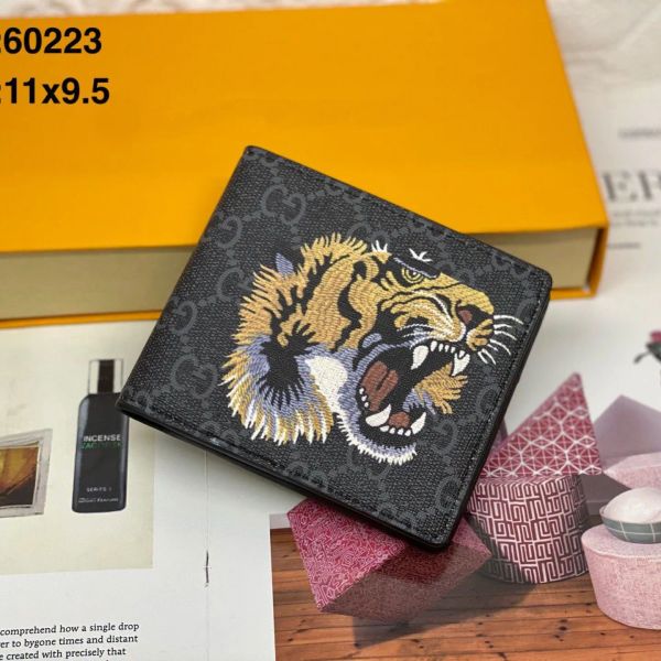 Design de luxe Hommes Designers Court Portefeuille En Cuir Noir Serpent Tigre Abeille Mode Femmes De Luxe Porte-Cartes Porte-Cartes avec Boîte-Cadeau a2