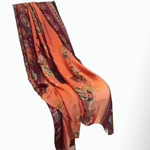 Designer de marque de haute qualité 100% foulards en soie pour femme mode Design longue écharpe dames bandeau sans boîte
