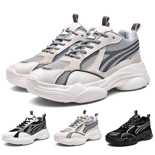 Chaussures de course pour hommes de haute qualité 3M réfléchissant triple noir blanc gris baskets de sport baskets de créateurs marque maison fabriquée en Chine