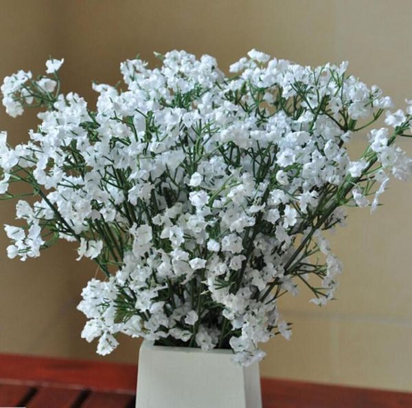 Alta Quanlity 100pcslot Gypsophila Silk Baby Baby Baby Flores falsas Flores Flores de la planta Casa Decoración del hogar S9170172