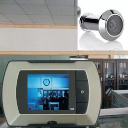 Monitor Visual LCD de alta resolución de 2,4 pulgadas, mirilla de puerta, mirilla, visor inalámbrico, Monitor interior, cámara de vídeo DIY