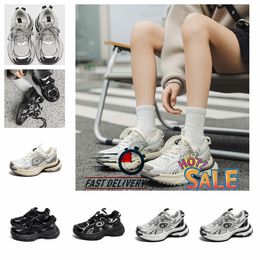 High Rise Popular Dikke Soled Dad Shoes Women Nieuwe China-ChiC Casual Sneakers Dames veter S Herfst Clunky Sneaker Sliver paar 2024 EUR35-44