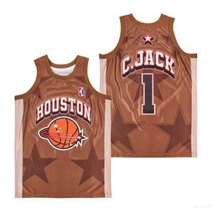 Lycée Basketball 1 SCOTT Maillots Hommes Moive Pull HipHop Université Pour Les Fans De Sport Équipe Couleur Marron Respirant Pur Coton Retraite Broderie Chemise Uniforme