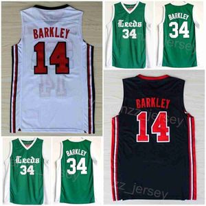 High School Basketball 14 Charles Barkley Jerseys 34 Shirt College 1992 US Dream Team One Sport University Respirant Team Navy Bleu Blanc Vert Cousu Hommes NCAA