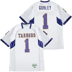 Fútbol de la escuela secundaria 1 Todd Gurley Jersey Tarboro Varsity Pure Cotton Moive Equipo transpirable Universidad blanca cosida Universidad vintage para fanáticos del deporte Jersey