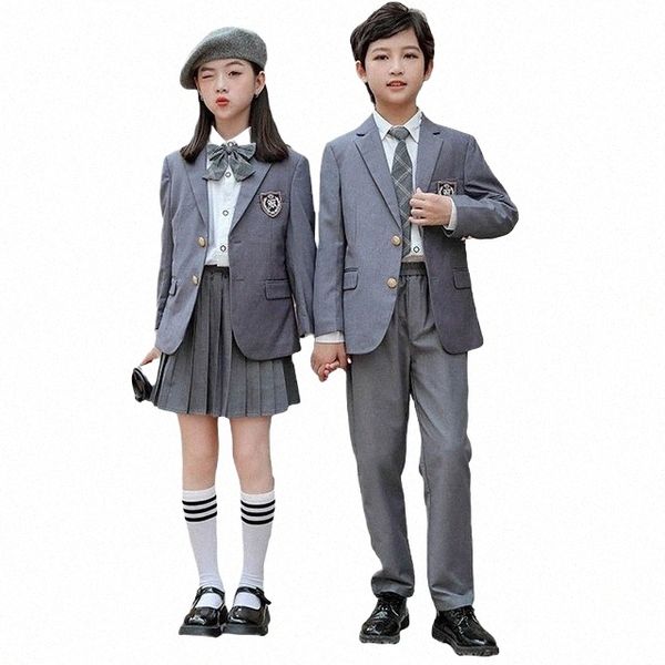 lycéens classe uniforme scolaire uniforme masculin et féminin costume de style collégial costume étudiant vêtements de compétition W7rO #