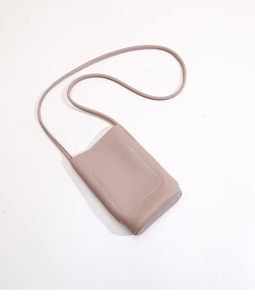 Sac à bandoulière en cuir souple pour téléphone portable, sac à bandoulière pour femme, nouveau style élégant, mini sac de shopping pour marche