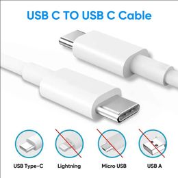 voor 12W 20W USB C-kabel PD Snel opladen datakabels 1m 3ft Quick Charge 3A Type-C-snoeren voor voor Samsung LG Huawei Android-telefoons Laadgegevens op