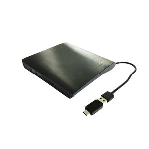 Hoge snelheid externe USB 3.0 platte geborstelde externe dvd rw brander cd schrijver slanke draagbare optische station voor laptop pc hp