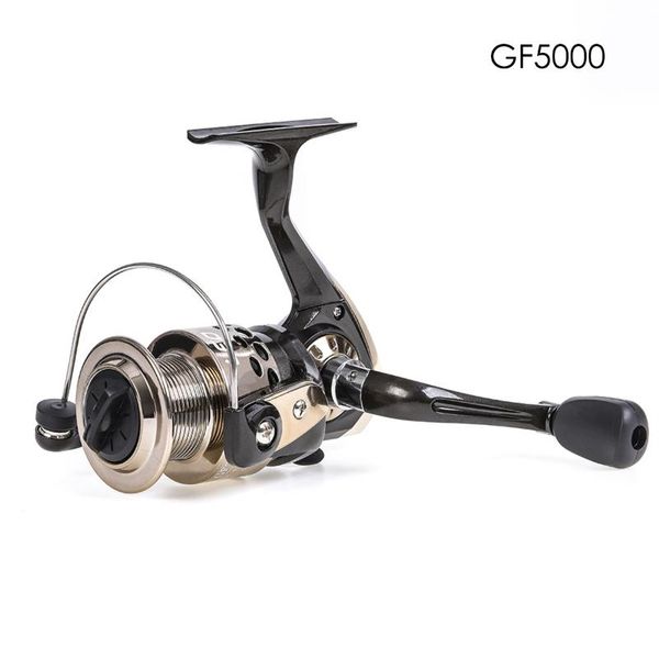 Haute Vitesse G-Ratio 5.2: 1 Moulinets De Pêche Corps En Aluminium Moulinet À Rotation Culbuteur Cuivre Rod Rack GF1000/2000/3000/4000/5000 Baitcasting