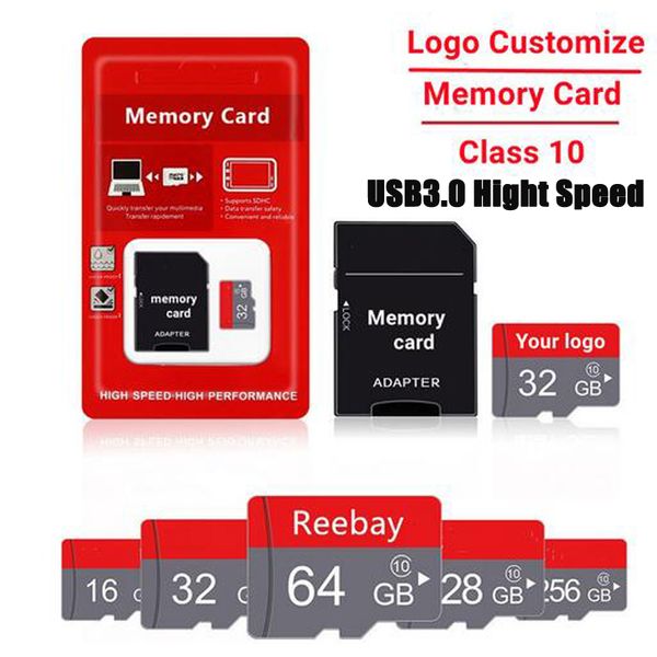 Carte mémoire haute vitesse 16 Go 32 Go 64 Go 256 Go 512 Go Classe 10 UHS-I USB3.0 Carte micro TF Mini Exteng Cartes SD 128 Go EVO Plus pour téléphone portable intelligent Tablette Caméra Enregistreur Jeu