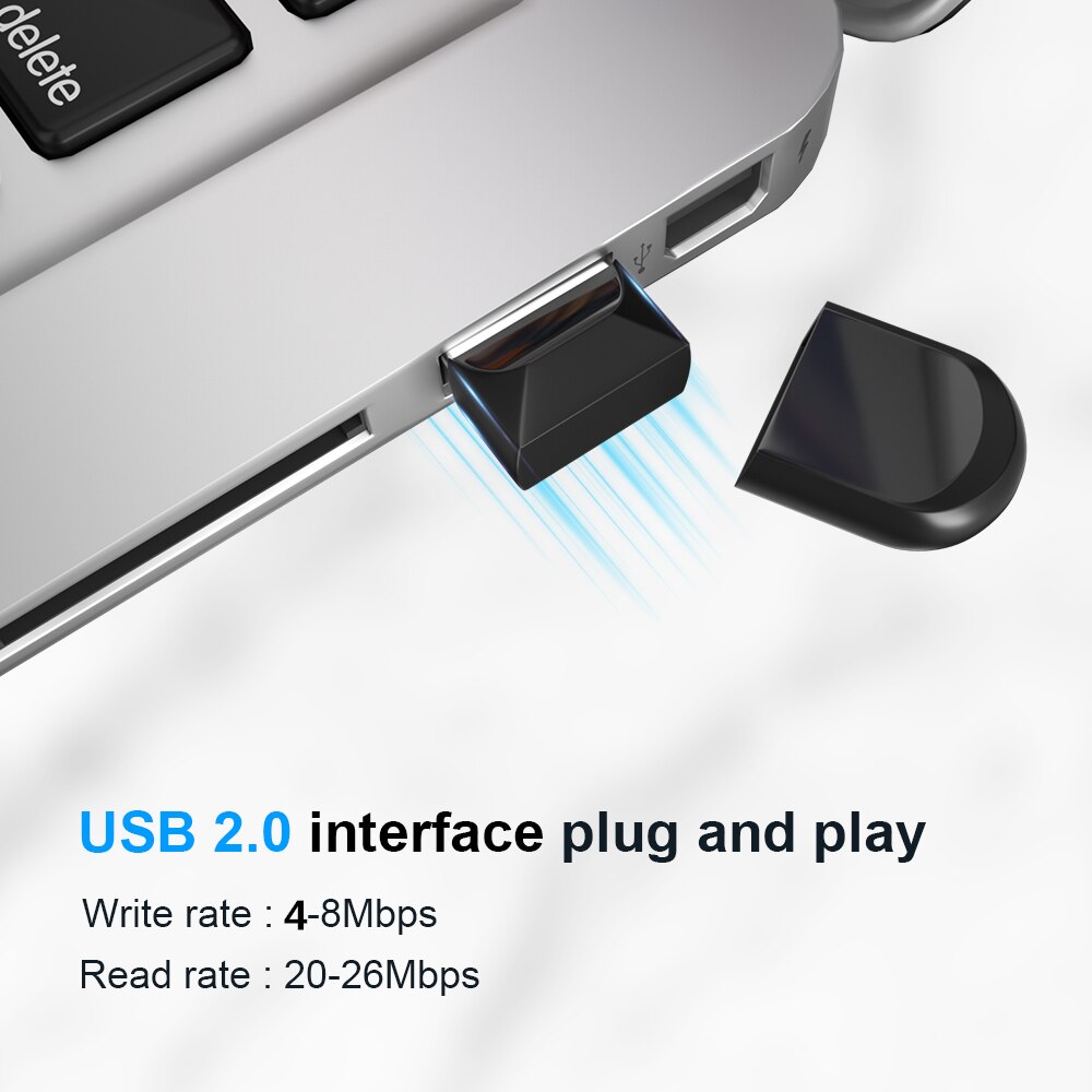 Mini flash USB ad alta velocità Drive da 64 GB per una penna impermeabile nera 32 GB Memoria portatile GB Memorie USB Storage per PC