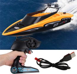 Boat RC ￠ haute vitesse 24 GHz 4 canaux Radio Remote Contr￴le RC Racing Boat Electric Toys RC Toys for Childern Gifts1383872