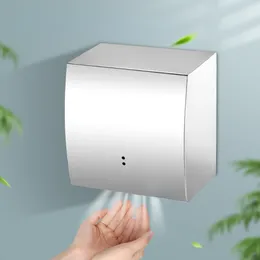 Secador de chorro de mano de palma de acero inoxidable de alta velocidad, Sensor automático comercial, secador de cuerpo de baño El montado en la pared