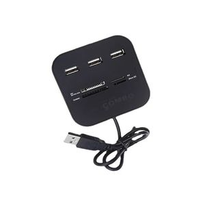 Ports USB Hub 2.0 High Speed ​​With Card Reader Mini Hub USB Combo All In One USB Hubs Splitter Adaptateur pour PC ordinateur portable PC
