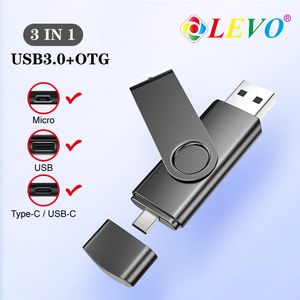 high-speed USB 3.0 flash drive OTG pen drive 128gb 64gb Usb stick 32gb 256gb Pendrive flash drive for Android Type C interfac