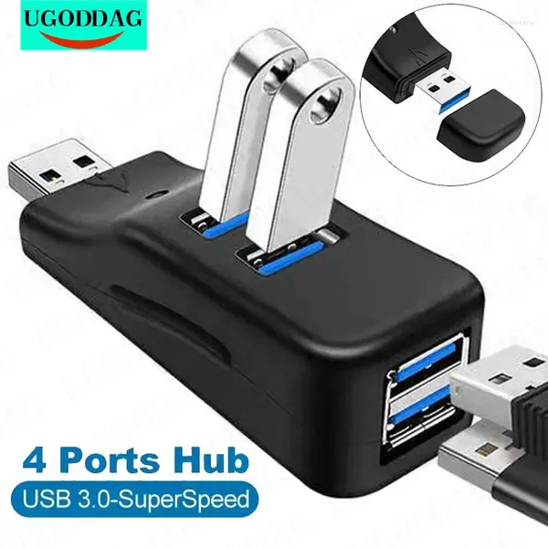 Adaptateur multi-répartiteur HUB USB 3.0 haute vitesse, 4 Ports, lecteur de disque U, extenseur, accessoires d'ordinateur pour PC, Macbook, ordinateur portable, Notebook