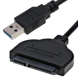 Hoge snelheid USB 3.0 naar SATA -kabels voor 2,5 inch externe HDD SSD harde schijf sata 3 22 pin adapter