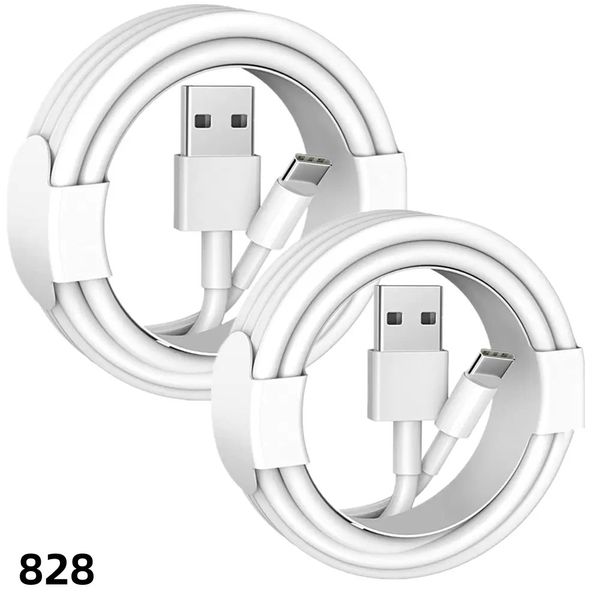 Cable USB de alta velocidad Cargador rápido Micro USB Tipo C Cables de carga 1M de alta calidad para teléfonos inteligentes Android iPhone 15 Huawei Xiaomi Samsung 828D
