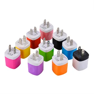 Chargeur mural haute vitesse 5V 1000mah 1A, adaptateur secteur EU US pour iphone x xr 11 12 13 14 samsung blackberry htc téléphone portable gps mp3