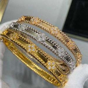Hoog standaard armband geschenk eerste keuze goud vergulde smalle armband dames eenvoudig geluk met gewone vanley armband