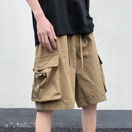 Short Cargo de rue pour hommes, mode d'été Y2K rétro poches courtes, Baggy décontracté Hip Hop Bermuda Masculina 240311