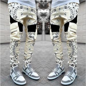 High Street Designer Cargo Pants Hombres Pantalones multibolsillos Cintura elástica Cordón Streetwear Hip Hop Pantalones de chándal Joggers de moda Harajuku Pantalones casuales