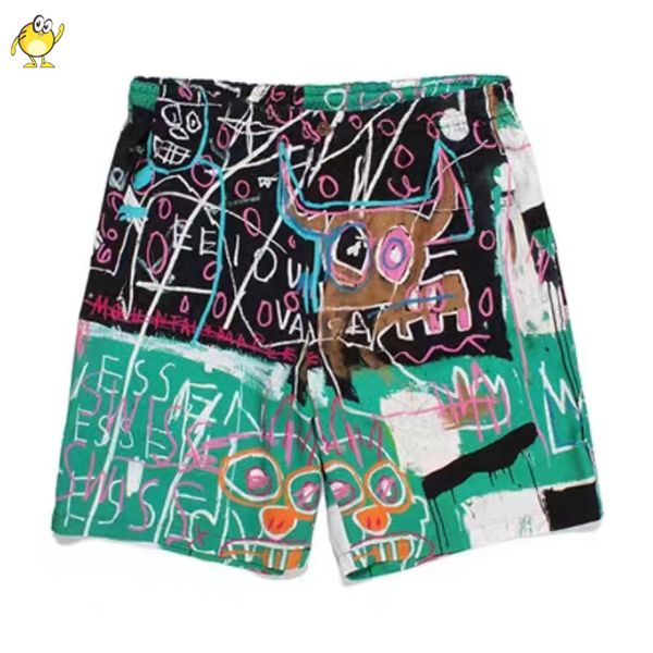 Graffiti High Street Shorts hommes femme vintage Casual Beach Top Quality Breeches