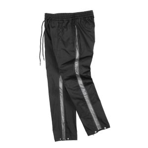 Pantalon zippé en vrac High Street Patchwork Striped Cargo Joggers Pantal