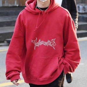 High Street Hombres Sudaderas con capucha Sudadera con capucha roja Suéter Mujer Casual