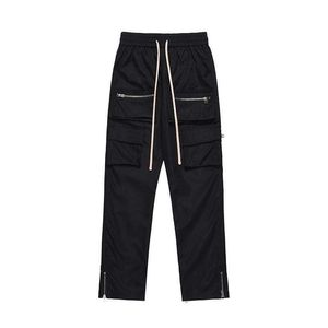 High Street – pantalon multi-poches rétro pour hommes, décontracté, marque de mode, ample, Slim, fonctionnel, tempête, droit, T231124