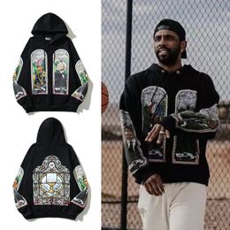 High Street Sudaderas con capucha Hombres Mujeres Religion Print Pullover Hoode Hip Hop Pullovers 23SS