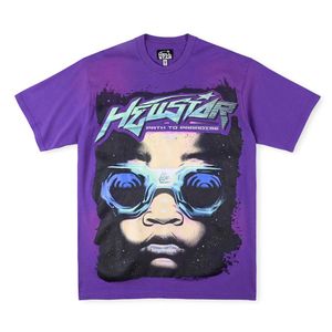 High Street T-shirts Tees Korte Mouw Amerikaanse Maat Tee Mannen Print T-shirts Tops Casual Hip Hop Tee Real Pics 24SS