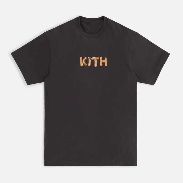 Marque de marée haute rue T-shirts pour hommes KITH Street View imprimé à manches courtes ROSE OMoroccan Tile pour hommes et femmes Tee Cotton Tops gz