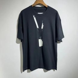 High Street – T-shirt surdimensionné en coton avec collier en forme de V imprimé, Style Design, Streetwear, haut court, vêtements pour femmes et hommes