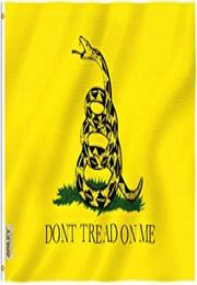 High Supply Gadsden Flag Snake Flag Tea Party Banner Dont Tread On Me Flag 3x5 FT Hochet en polyester avec œillets double couture 9944051