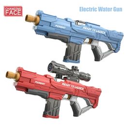 High-Tech Full Automatic Electric Water Gun de grande capacité Blaster Source pour les enfants et l'adulte pour Summer Beach Party Toy Gun 240416